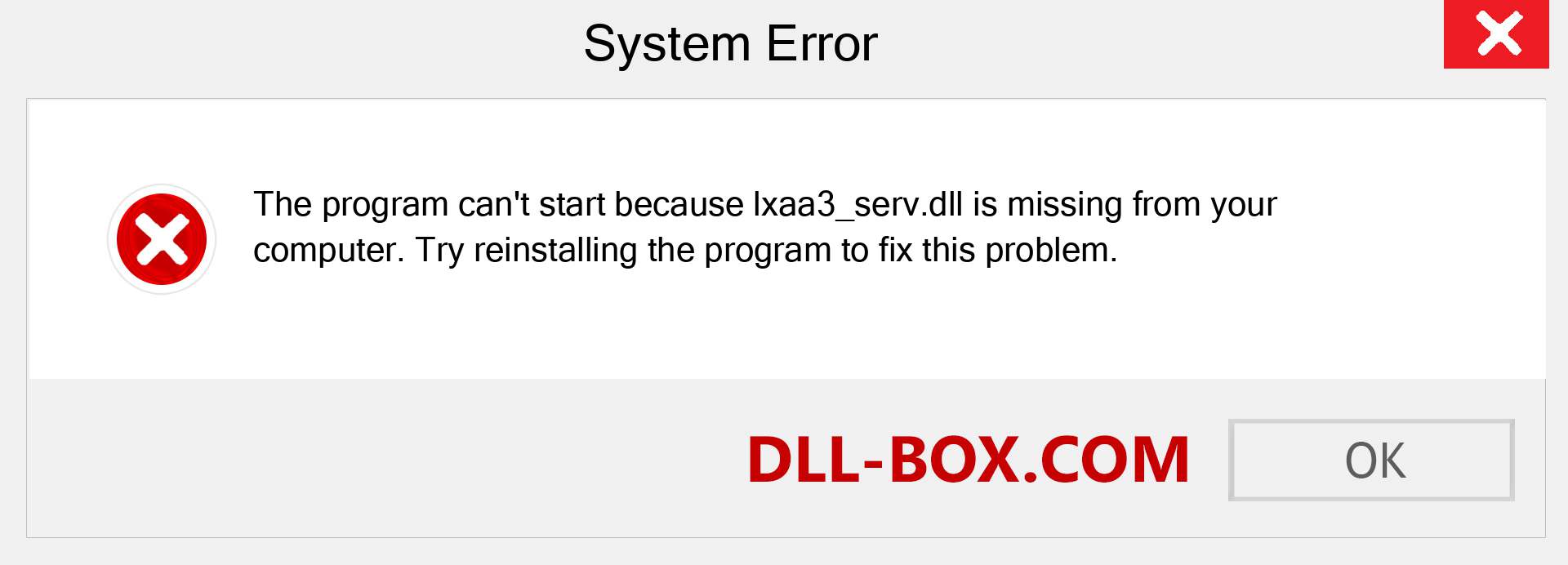  lxaa3_serv.dll file is missing?. Download for Windows 7, 8, 10 - Fix  lxaa3_serv dll Missing Error on Windows, photos, images